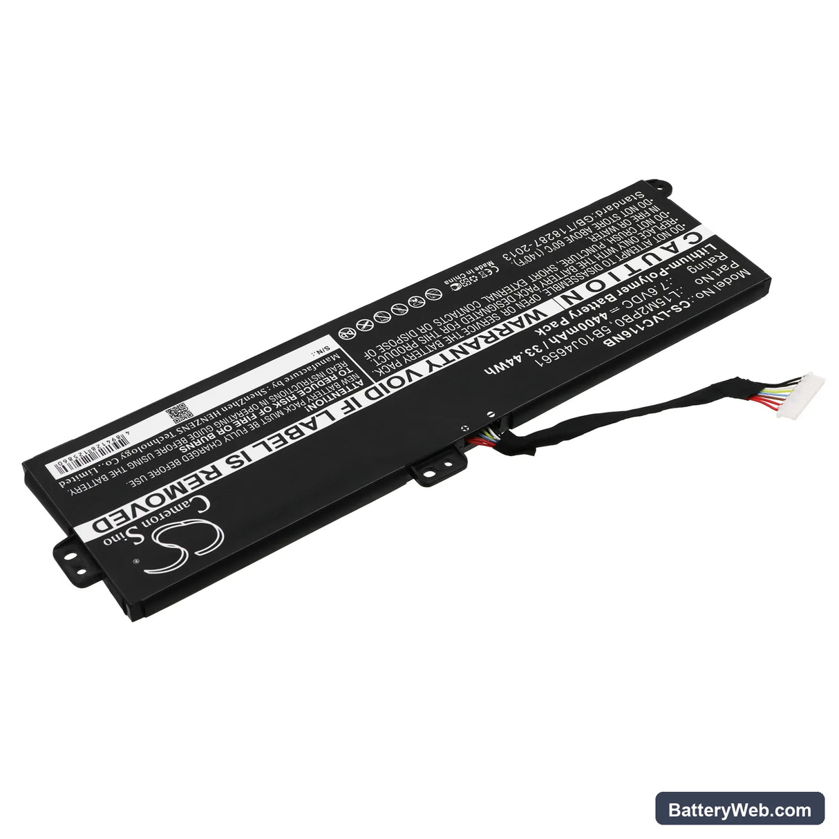 Lenovo Chromebook 11.6 Replacement Battery, 7.6V, 4400mAh, Li-Polymer 2