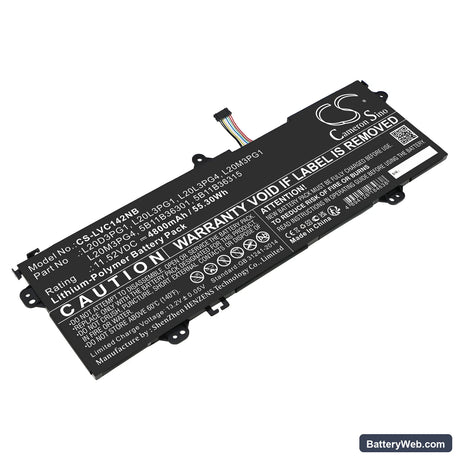 Lenovo 14w Gen 2 82N8001JIV Replacement Battery, 11.52V, 4800mAh, Li-Polymer 1