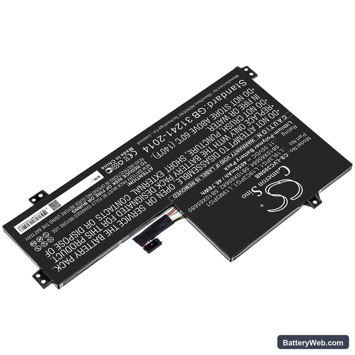Lenovo 100e Chromebook 2nd Replacement Battery, 11.55V, 4050mAh, Li-Polymer 2