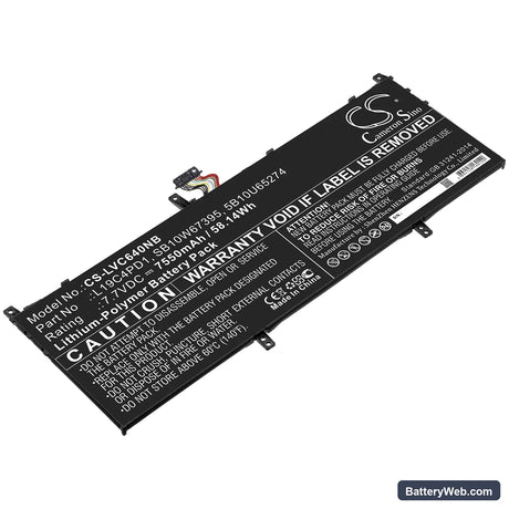 Lenovo Yoga C640 13 Replacement Battery, 7.7V, 7550mAh, Li-Polymer 1