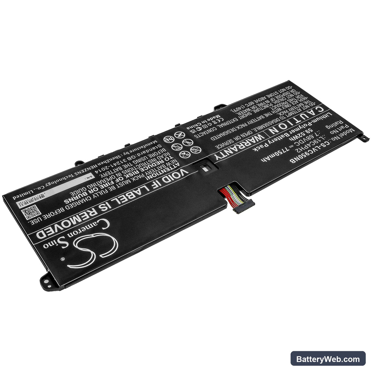 Lenovo Yoga C950 Replacement Battery, 7.68V, 7750mAh, Li-Polymer 2