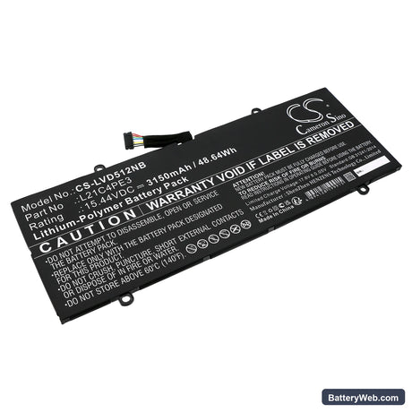 Lenovo IdeaPad Duet 5 12IRU8 83B3001HPH Replacement Battery, 15.44V, 3150mAh, Li-Polymer 1