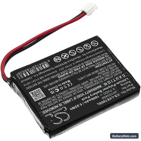 Levana Palm Replacement Battery, 3.7V, 1600mAh, Li-Polymer 2
