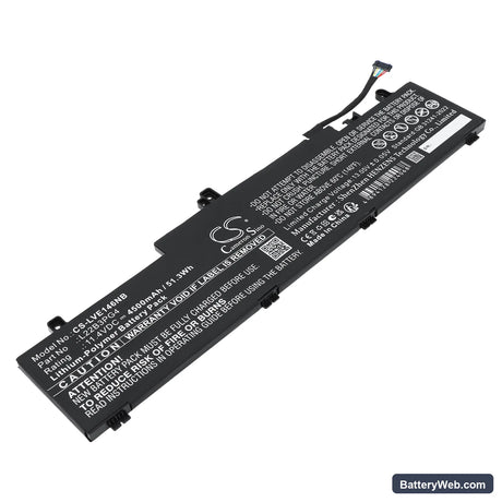 Lenovo ThinkPad E14 Gen 6 Replacement Battery, 11.4V, 4500mAh, Li-Polymer 1