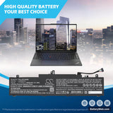 Lenovo ThinkPad E14 Gen 6 Replacement Battery, 11.4V, 4500mAh, Li-Polymer 6