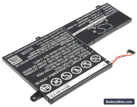 Lenovo Edge 2-1580 Replacement Battery, 11.1V, 4000mAh, Li-Polymer 2