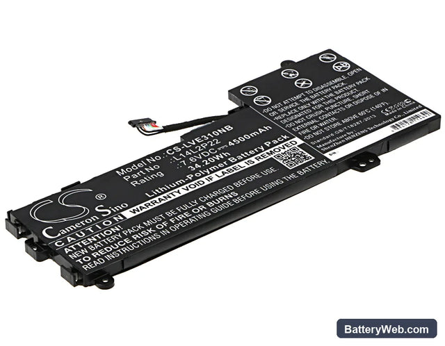 Lenovo E31 Replacement Battery, 7.6V, 4500mAh, Li-Polymer 1