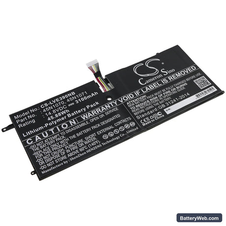 Lenovo ThinkPad X1 Carbon 3460-22U Replacement Battery, 14.8V, 3100mAh, Li-Polymer 1
