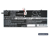 Lenovo ThinkPad X1 Carbon 3444 Replacement Battery, 14.8V, 2600mAh, Li-Polymer 5