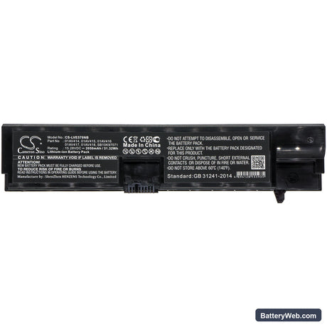 Lenovo ThinkPad E570 Replacement Battery, 15.28V, 2050mAh, Li-ion 3