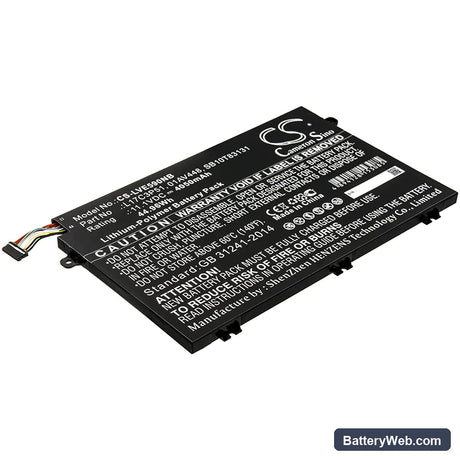 Lenovo ThinkPad E590 Replacement Battery, 11.1V, 4050mAh, Li-Polymer 1