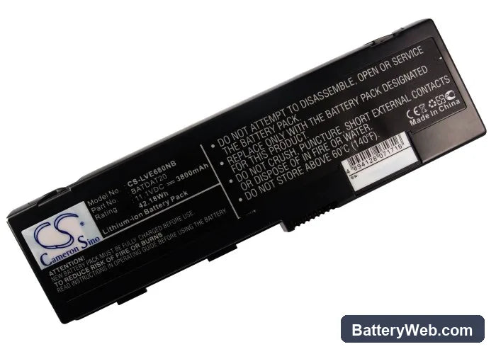 Lenovo A500 Replacement Battery, 11.1V, 3800mAh, Li-ion 5