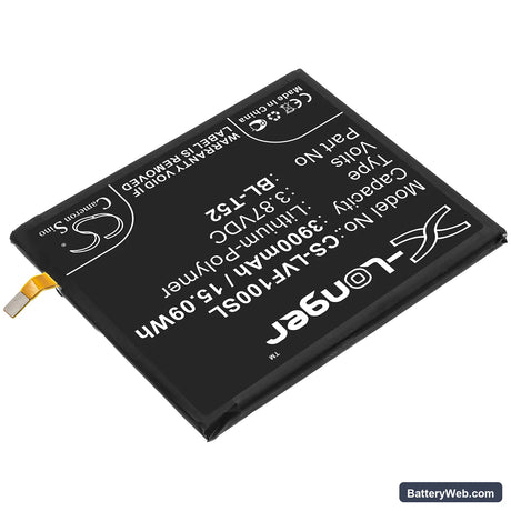 LG Wing 5G Replacement Battery, 3.87V, 3900mAh, Li-Polymer 2