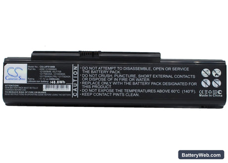 Lenovo IdeaPad Y710 Replacement Battery, 11.1V, 4400mAh, Li-ion 1