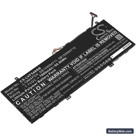 Lenovo Flex 5G Replacement Battery, 7.7V, 7800mAh, Li-Polymer 1