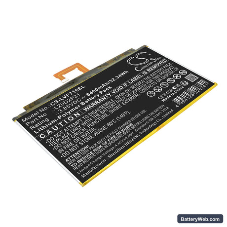 Lenovo Pad Pro 2021 Replacement Battery, 3.85V, 8400mAh, Li-Polymer 1