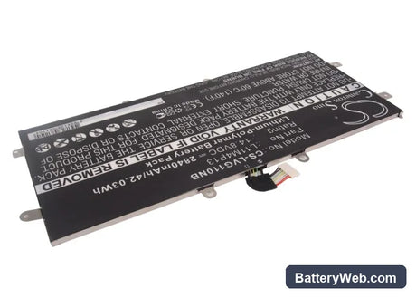 Lenovo IdeaPad Yoga 11 Replacement Battery, 14.8V, 2840mAh, Li-Polymer 2