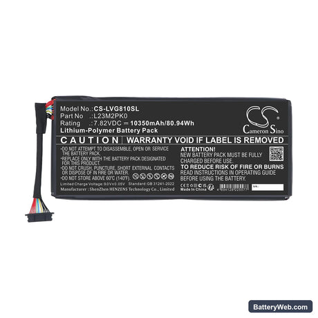 Lenovo Legion Go 8APU1 Replacement Battery, 7.82V, 10350mAh, Li-Polymer 3