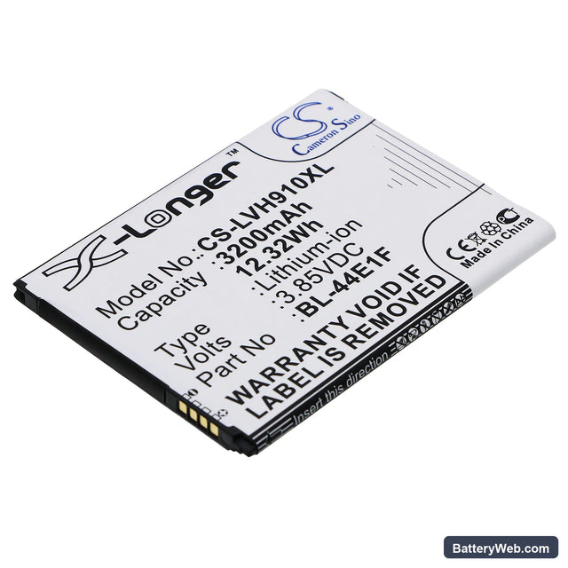 LG VS995 Replacement Battery, 3.85V, 3200mAh, Li-ion 1