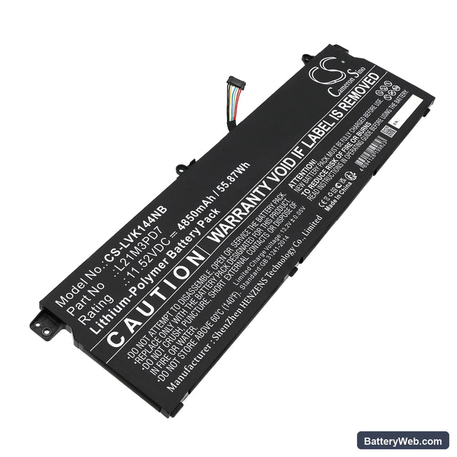 Lenovo Thinkbook 14 G4+IAP Replacement Battery, 11.52V, 4850mAh, Li-Polymer 1