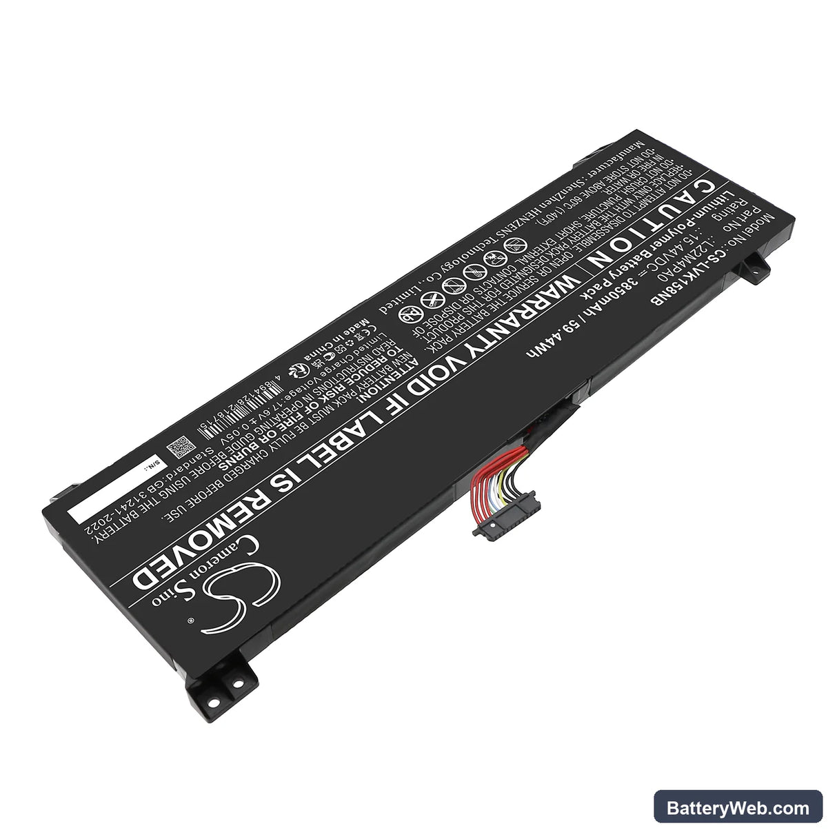 Lenovo LOQ 15APH8 82XT0002US Replacement Battery, 15.44V, 3850mAh, Li-Polymer 2