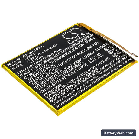 Lenovo K5 Replacement Battery, 3.85V, 2900mAh, Li-Polymer 1