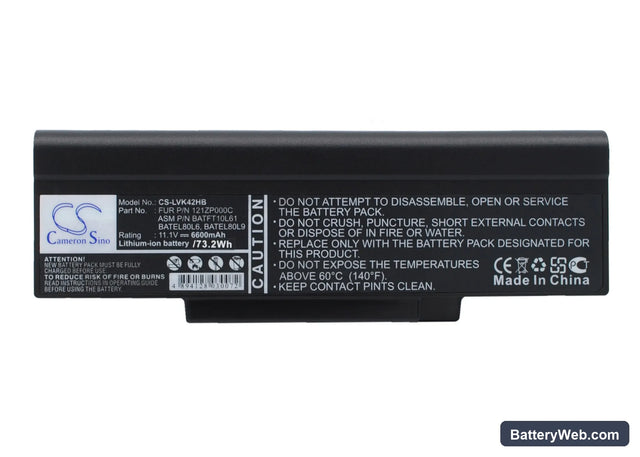 Lenovo K42 Replacement Battery, 11.1V, 4400mAh, Li-ion 1