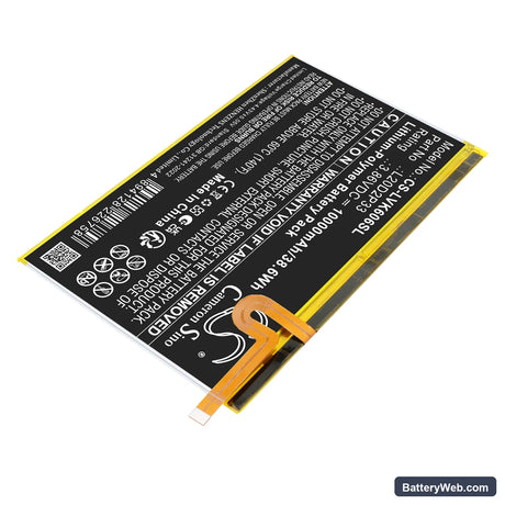 Lenovo Yoga Pad Pro Replacement Battery, 3.86V, 10000mAh, Li-Polymer 2