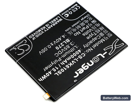 Lenovo Vibe K6 Plus Replacement Battery, 3.85V, 4000mAh, Li-Polymer 2