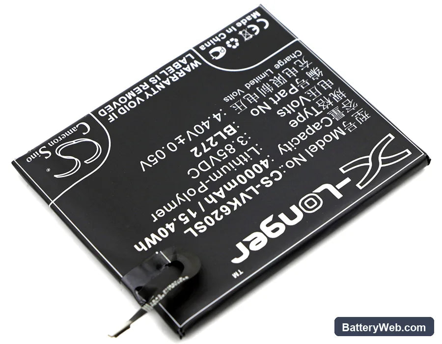 Lenovo Vibe K6 Power Replacement Battery, 3.85V, 4000mAh, Li-Polymer 2
