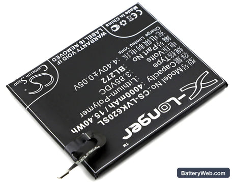 Lenovo Vibe K6 Power Replacement Battery, 3.85V, 4000mAh, Li-Polymer 2