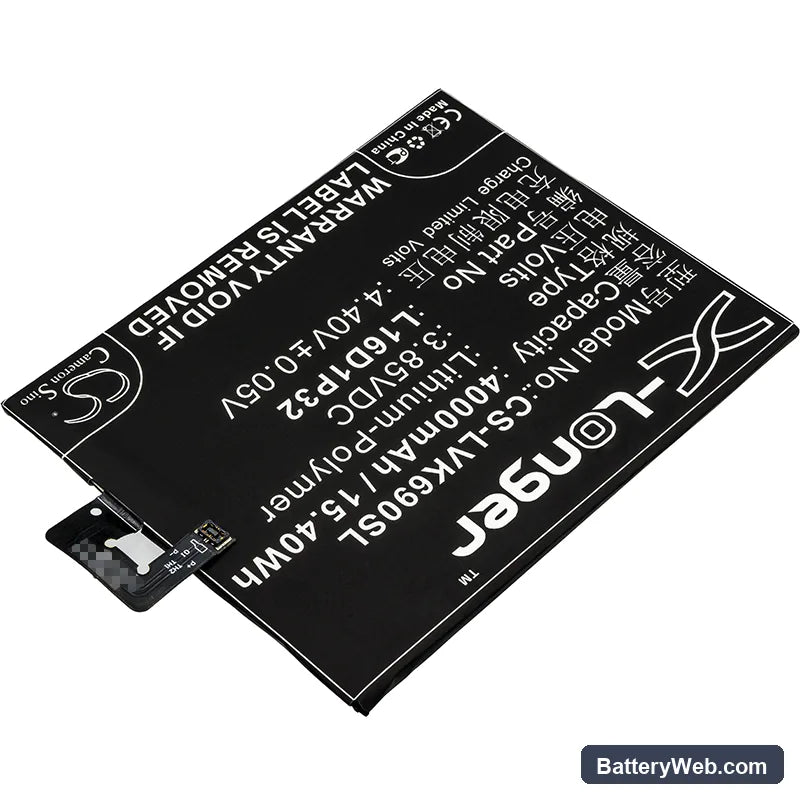 Lenovo PB2-690N Replacement Battery, 3.85V, 4000mAh, Li-Polymer 2