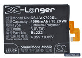 Lenovo K920 Replacement Battery, 3.8V, 4000mAh, Li-Polymer 5