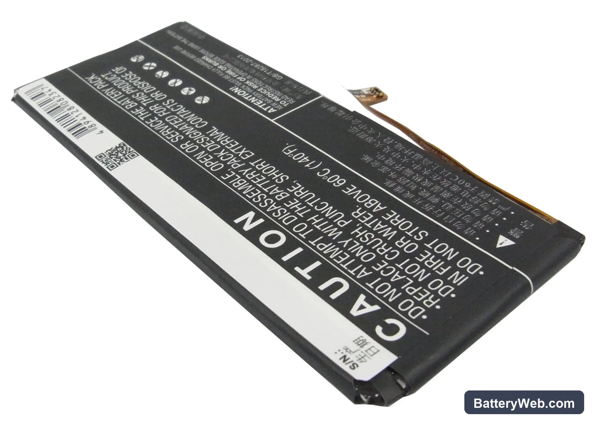 Lenovo K900 Replacement Battery, 3.7V, 2500mAh, Li-Polymer 3