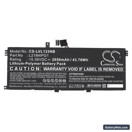 Lenovo ThinkPad L13 Yoga Gen 3(Intel)21B5003MIU Replacement Battery, 15.36V, 2850mAh, Li-Polymer 3