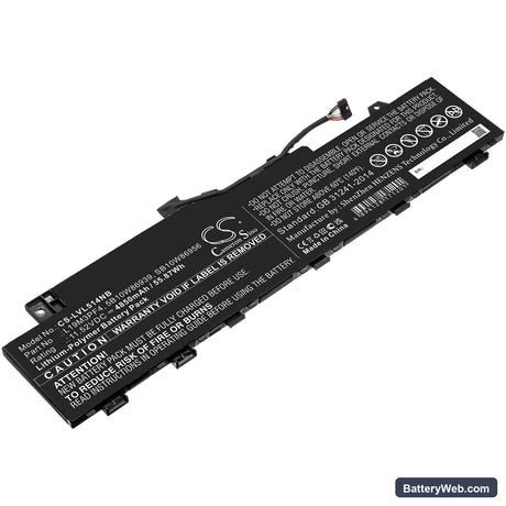 Lenovo IdeaPad 5 14ARE05 Replacement Battery, 11.52V, 4850mAh, Li-Polymer 1