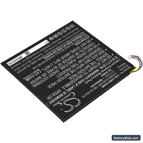 Lenovo Miix 310 Replacement Battery, 3.7V, 6900mAh, Li-Polymer 2