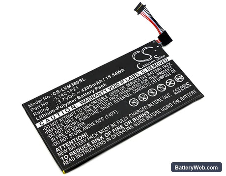 Lenovo Ideatab Miix 3 Replacement Battery, 3.7V, 4200mAh, Li-Polymer 1