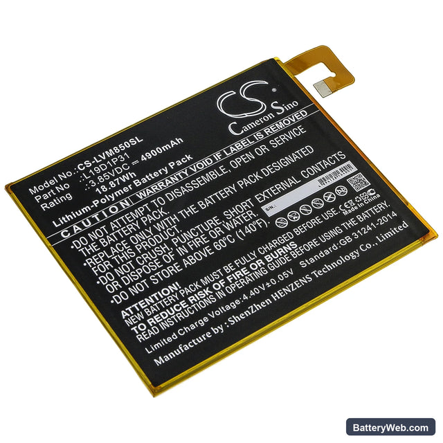 Launch X-431 Turbo Diagnostic Replacement Battery, 3.85V, 4900mAh, Li-Polymer 1