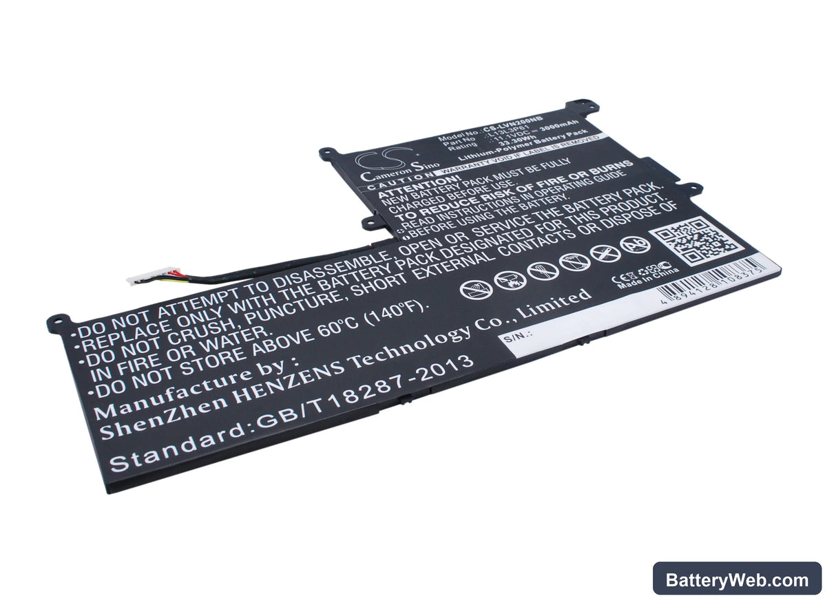 Lenovo Chromebook N20P Replacement Battery, 11.1V, 3000mAh, Li-Polymer 1