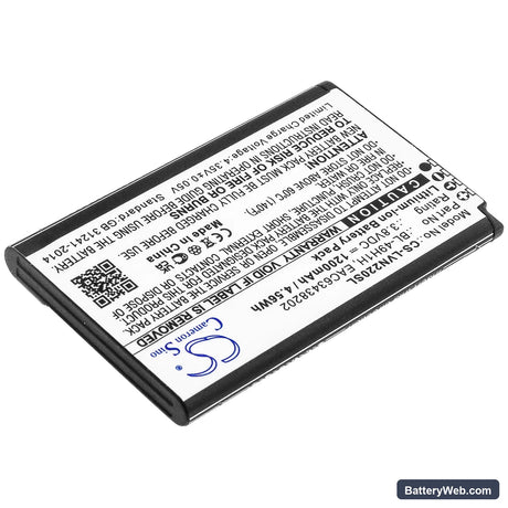 LG VN220 Replacement Battery, 3.8V, 1200mAh, Li-ion 2