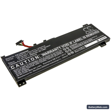 Lenovo Legion 5-15ACH6A Replacement Battery, 15.36V, 3850mAh, Li-Polymer 1