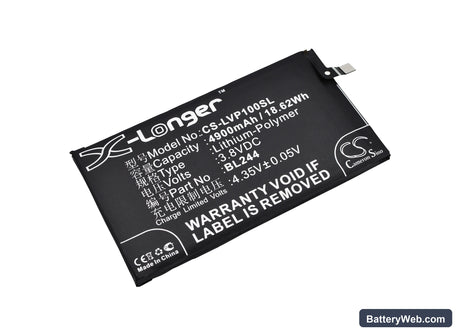 Lenovo Vibe P1 Replacement Battery, 3.8V, 4900mAh, Li-Polymer 1