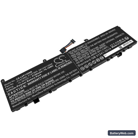 Lenovo ThinkPad P1 (20MD000DGE) Replacement Battery, 15.36V, 5150mAh, Li-Polymer 1