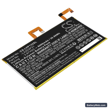 Lenovo Tab P11 Pro Replacement Battery, 3.87V, 8000mAh, Li-Polymer 1