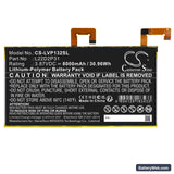 Lenovo Tab P11 Pro Replacement Battery, 3.87V, 8000mAh, Li-Polymer 3