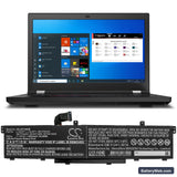 Lenovo ThinkPad P15 Gen 1 20SUS0GA00 Replacement Battery, 11.55V, 8000mAh, Li-Polymer 5