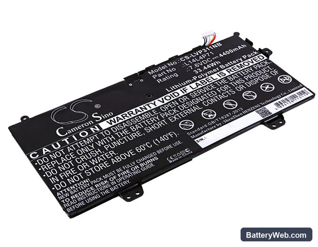 Lenovo Yoga 3 Pro 11 Replacement Battery, 7.6V, 4400mAh, Li-Polymer 1