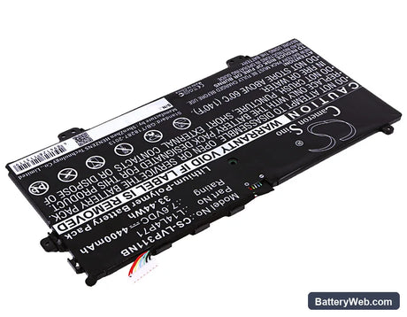 Lenovo Yoga 3 Pro 11 Replacement Battery, 7.6V, 4400mAh, Li-Polymer 2
