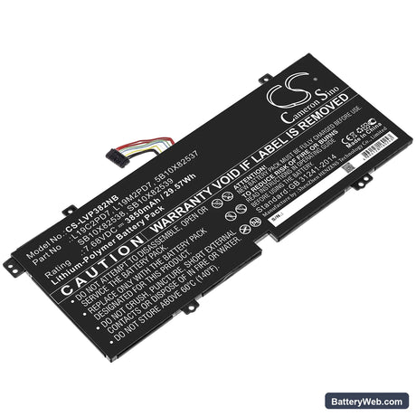 Lenovo IdeaPad 3 10IGL5 (82AT) Replacement Battery, 7.68V, 3850mAh, Li-Polymer 1